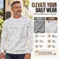 Men's Casual Crewneck Line Print Sweatshirt