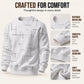 Men's Casual Crewneck Line Print Sweatshirt