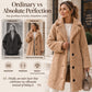 🧥 Cloud-Soft Warmth, Polished Lapel Detail | Women's Warm Plush Button-Down Lapel Coat