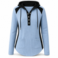 Women's Casual Knit V-Neck Sweatshirt