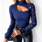 🌸Women's Chic Asymmetrical Cutout Lace Top
