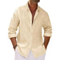 ✨ Effortless Style Defined: Men's Premium Linen Shirt for Sophisticated Men ☕