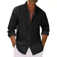 ✨ Effortless Style Defined: Men's Premium Linen Shirt for Sophisticated Men ☕