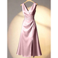 👗 Flattering Neckline, Sculpted Silhouette | Women's V-neck Sleeveless Fitted Dress