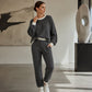 Women's Casual Waffle Knit 2-Piece Set