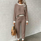Women's Casual Waffle Knit 2-Piece Set