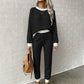 Women's Casual Waffle Knit 2-Piece Set