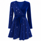Sexy Women's V-Neck Asymmetrical Hem Sequin Dress – Glamorous & Party-Ready