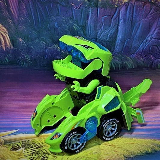 🎁Led dinosaurus transformation auto leksaker