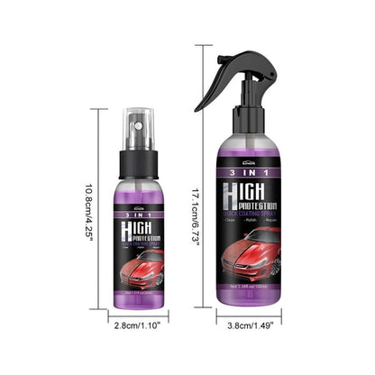 3 i 1 Spray för snabb billackering med högt skydd